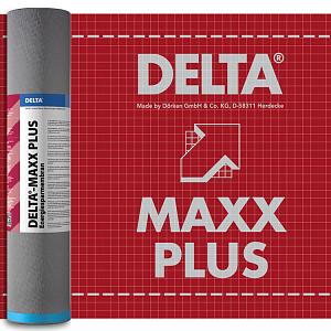 DELTA-MAXX PLUS мембрана диффузионная энергосберегающая с самоклеящейся лентой 1.5x50м (75м2), рул.