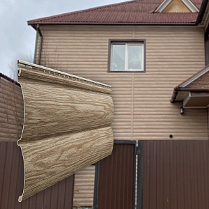 Docke ЛЮКС Сайдинг D4.7T Блок-Хаус Монреаль 3600х243мм 0.87м2 Кедр