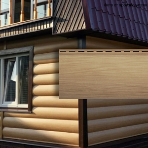 Сайдинг Blockhouse Люкс BH-01 АП 3100х200мм (КАРЕЛИЯ) 0.63м2 Каштан
