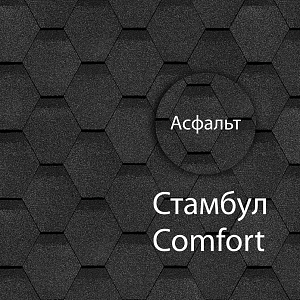 Гибкая черепица Docke КОМФОРТ Стамбул 4,1м2/уп Асфальт